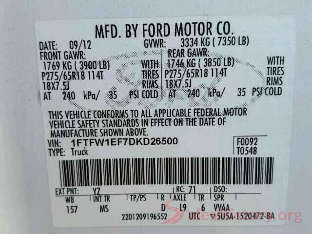 JF2GTACC4K8389040 2013 FORD F150