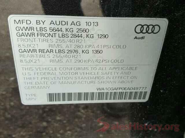 3C4PDCBB1KT869800 2014 AUDI SQ5