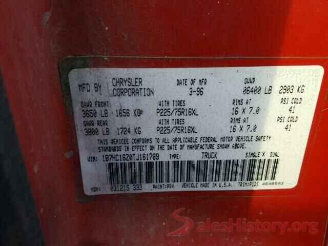 1FADP3F23HL308920 1996 DODGE RAM 1500