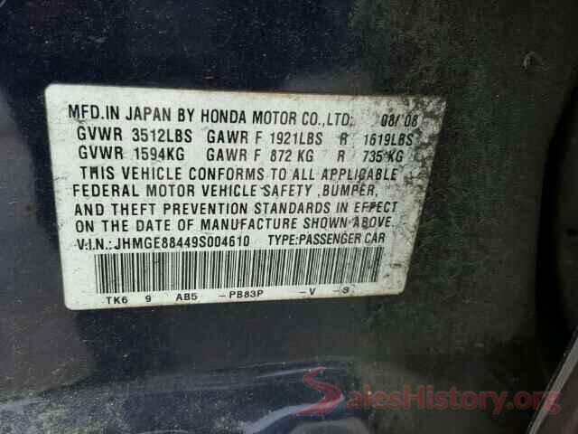 1C4NJDEB0GD764664 2009 HONDA FIT