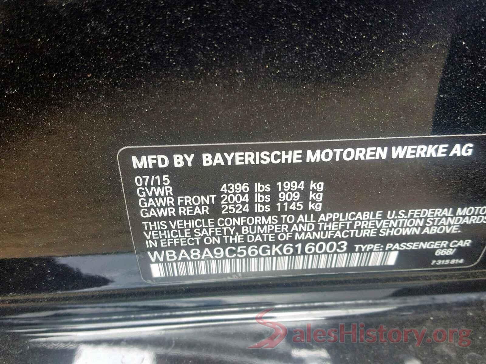 3N1CN8EV0ML845881 2016 BMW 3 SERIES