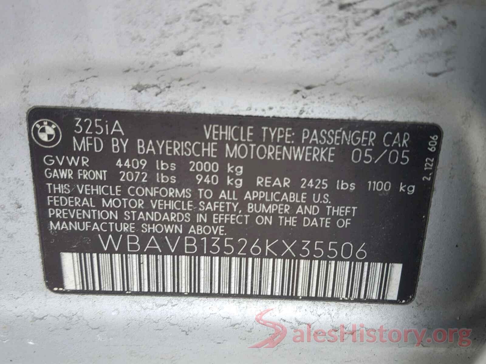 3VV2B7AXXLM100097 2006 BMW 3 SERIES