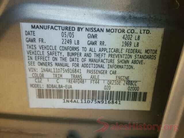 5YJ3E1EB0KF452260 2005 NISSAN ALTIMA S