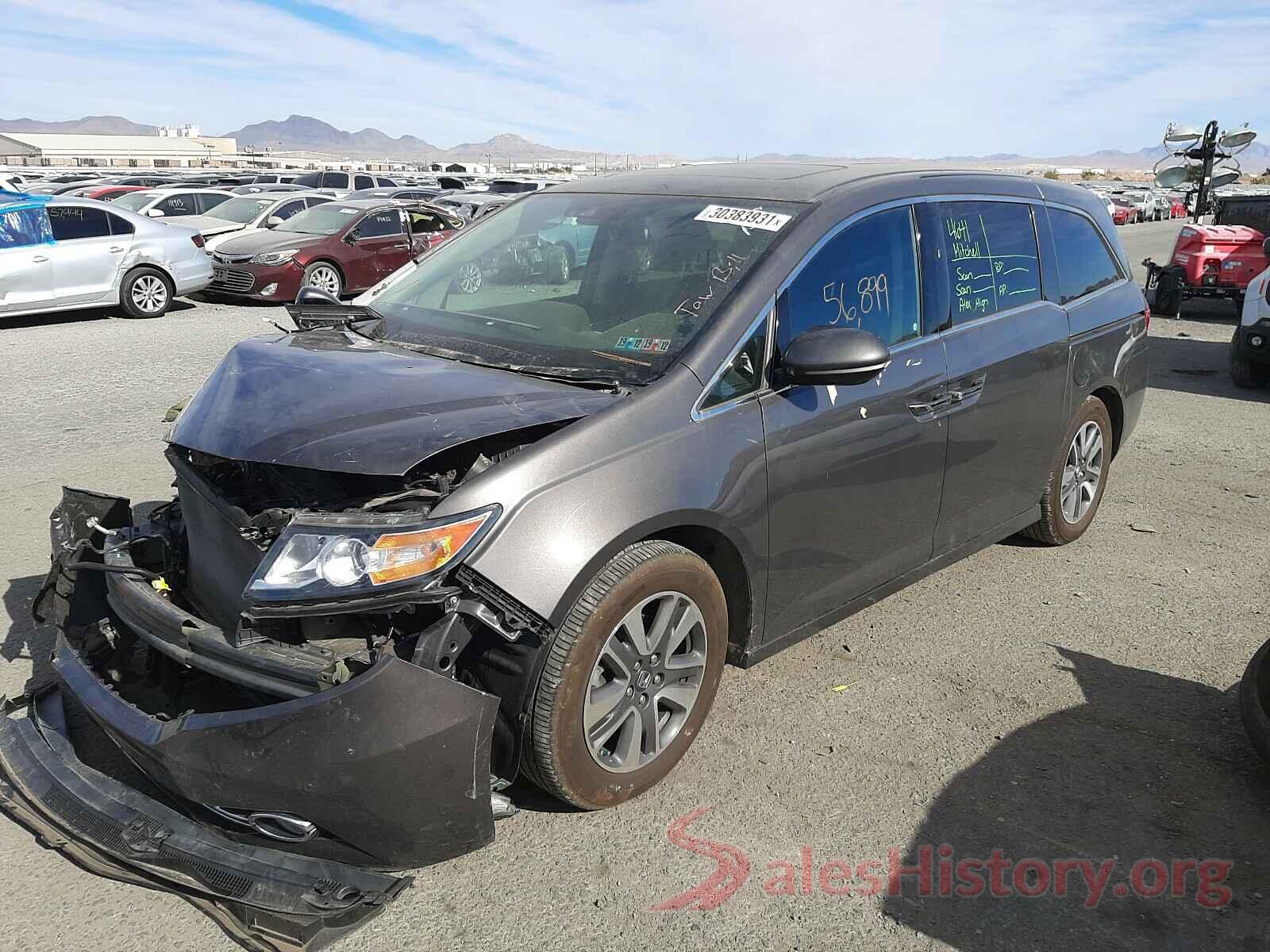 5FNRL5H97GB017825 2016 HONDA ODYSSEY