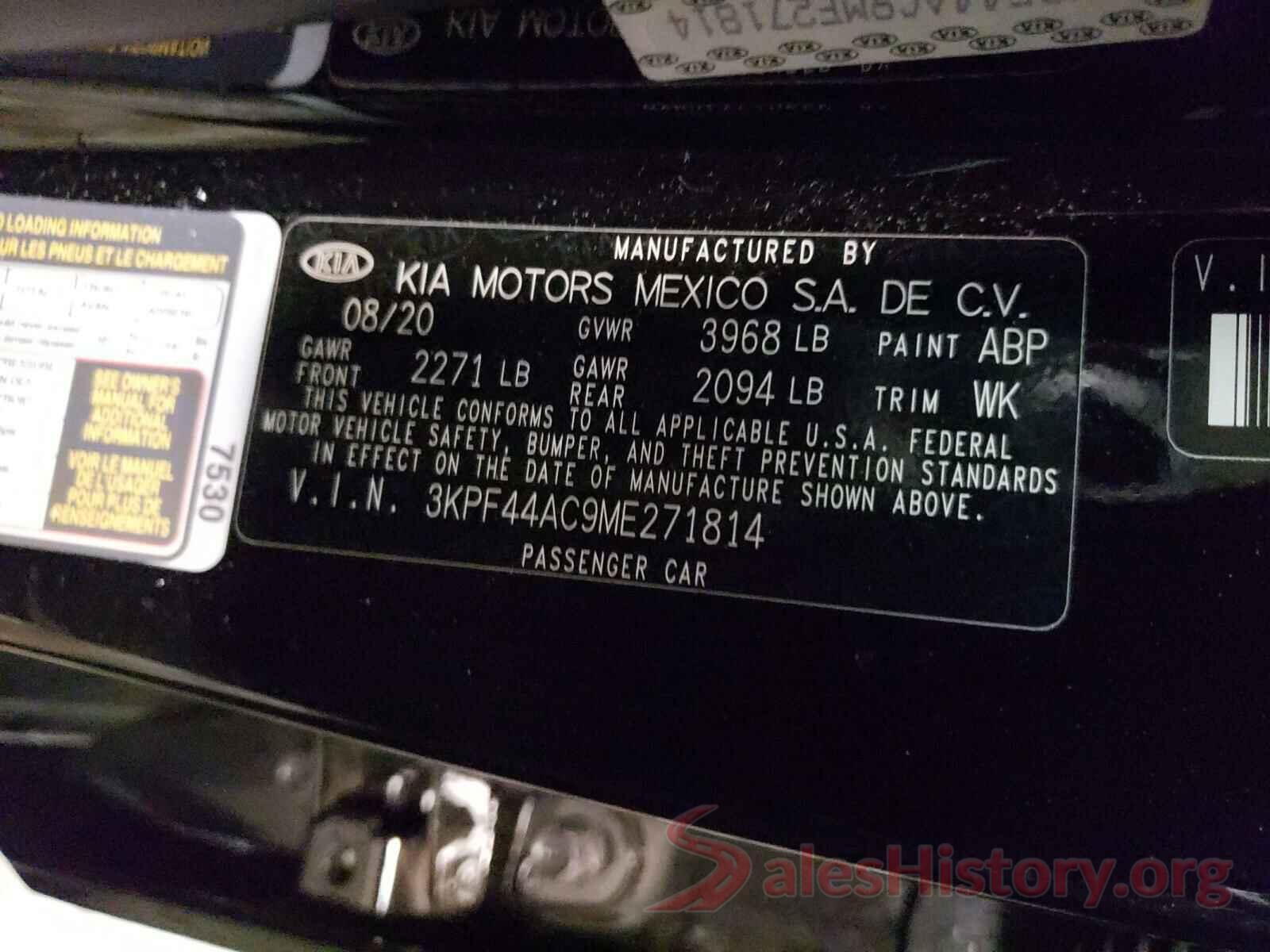 KNDPM3AC9M7917559 2021 KIA FORTE