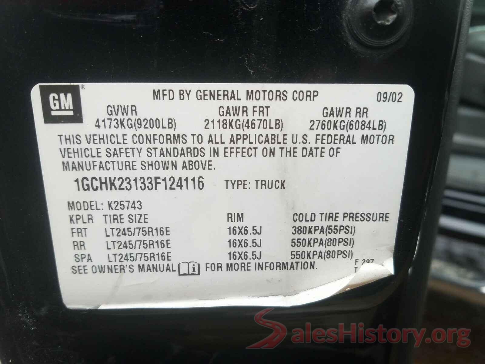 KNDJP3A58K7662639 2003 CHEVROLET SILVERADO