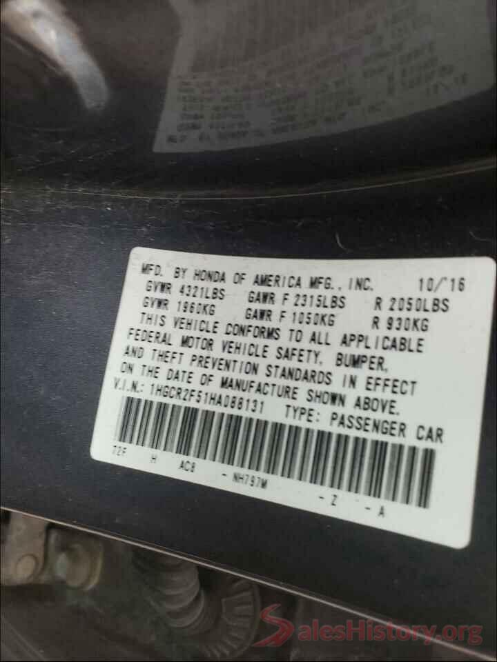 1HGCR2F51HA088131 2017 HONDA ACCORD