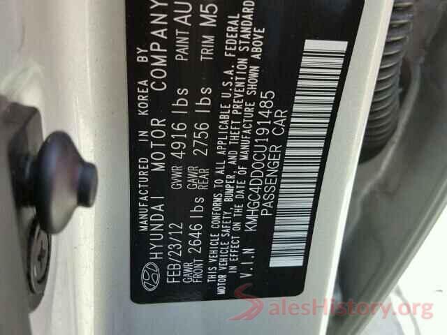 KMHE24L36KA090874 2012 HYUNDAI GENESIS