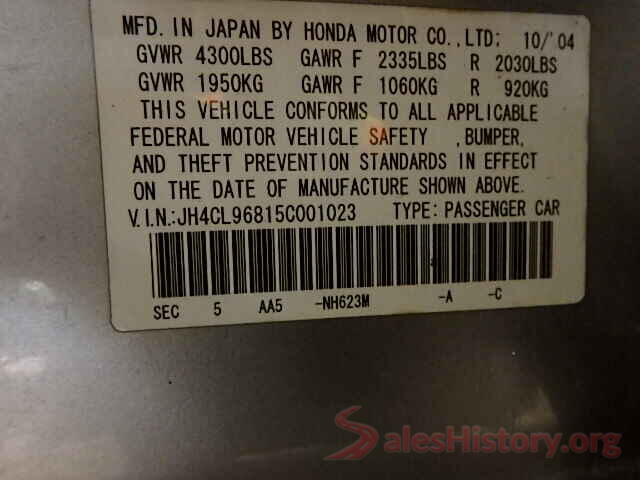 JTDKARFU3L3118082 2005 ACURA TSX