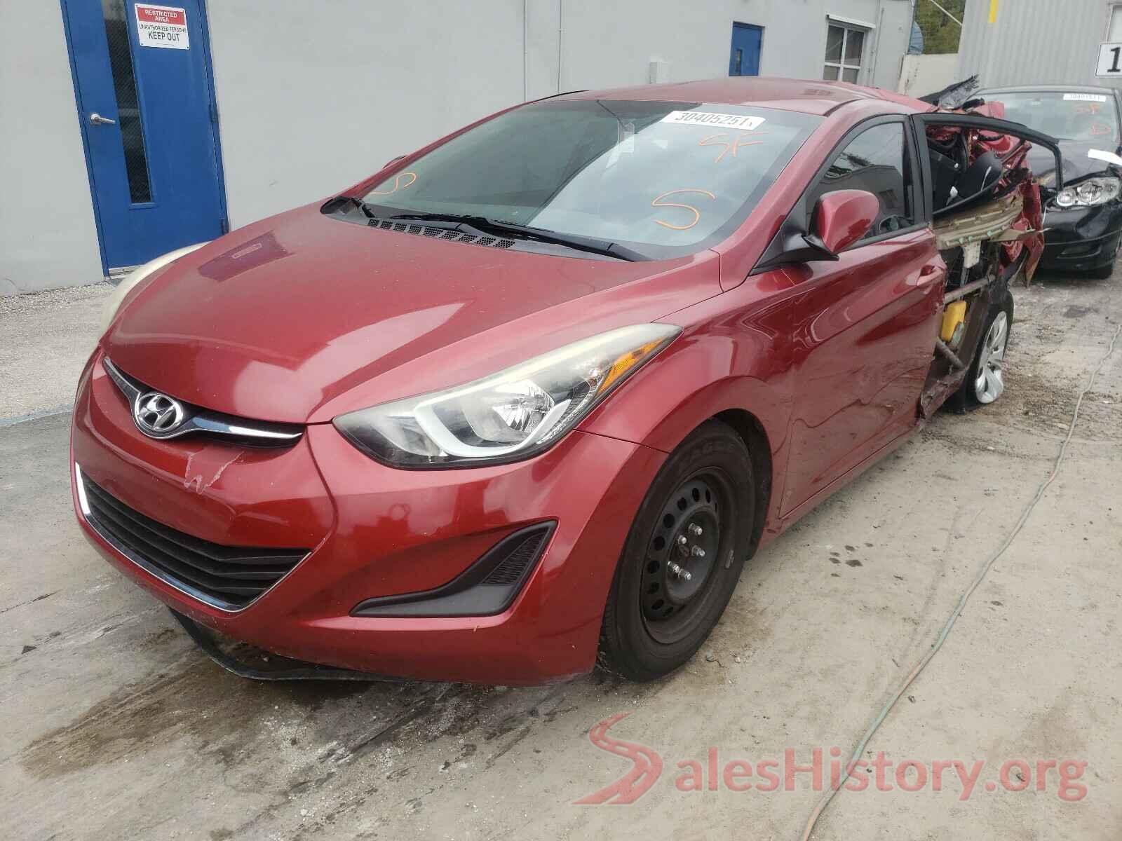 5NPDH4AE8GH682912 2016 HYUNDAI ELANTRA