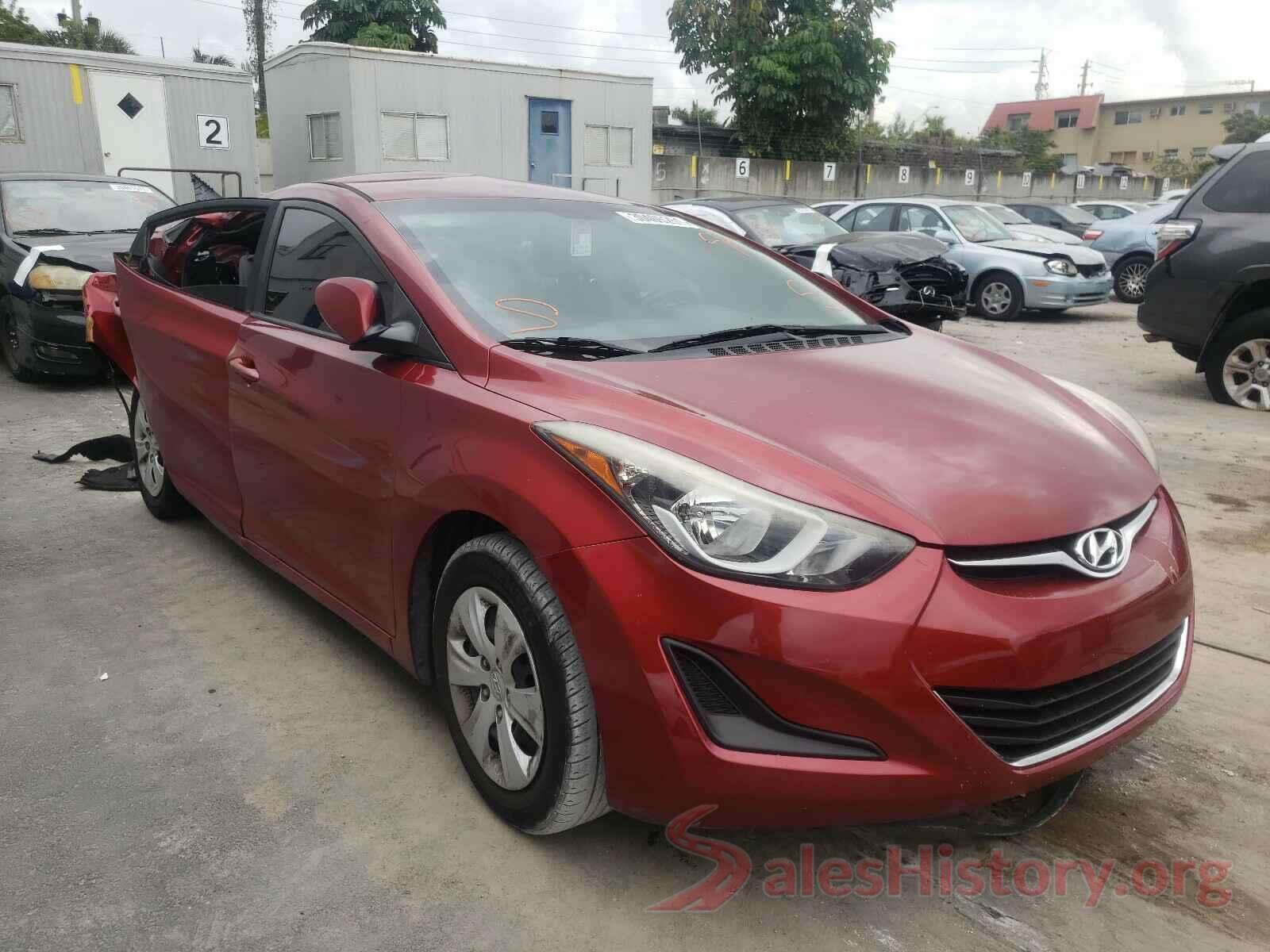 5NPDH4AE8GH682912 2016 HYUNDAI ELANTRA