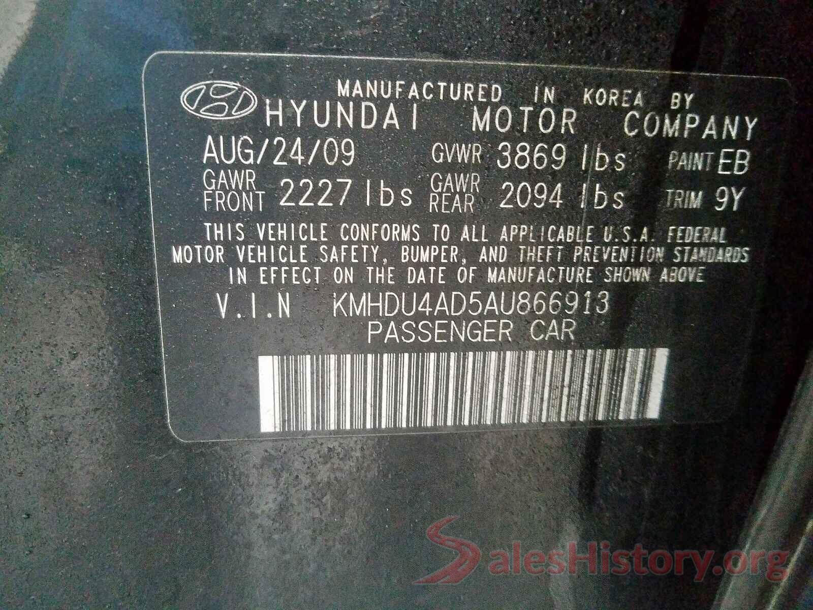 JM1BN1V30J1158191 2010 HYUNDAI ELANTRA