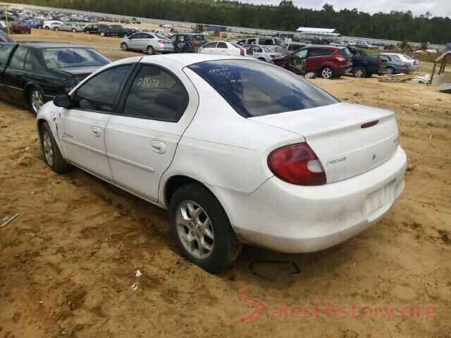 1N4AA6CV6LC363987 2000 DODGE NEON