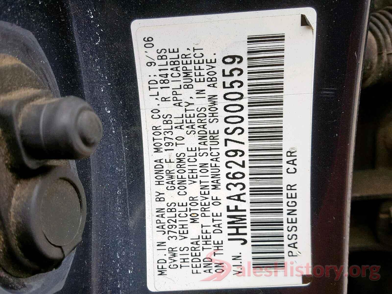 KNMAT2MV5HP561410 2007 HONDA CIVIC