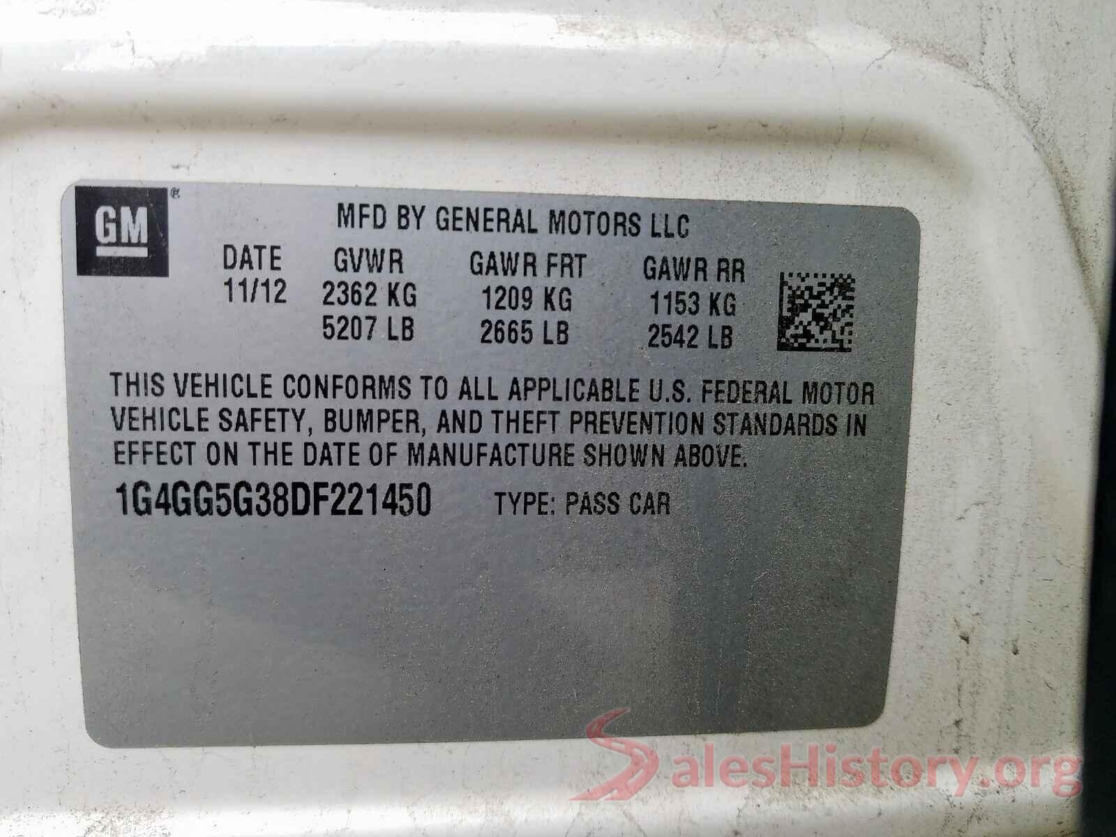 JTJJM7FX0G5129470 2013 BUICK LACROSSE