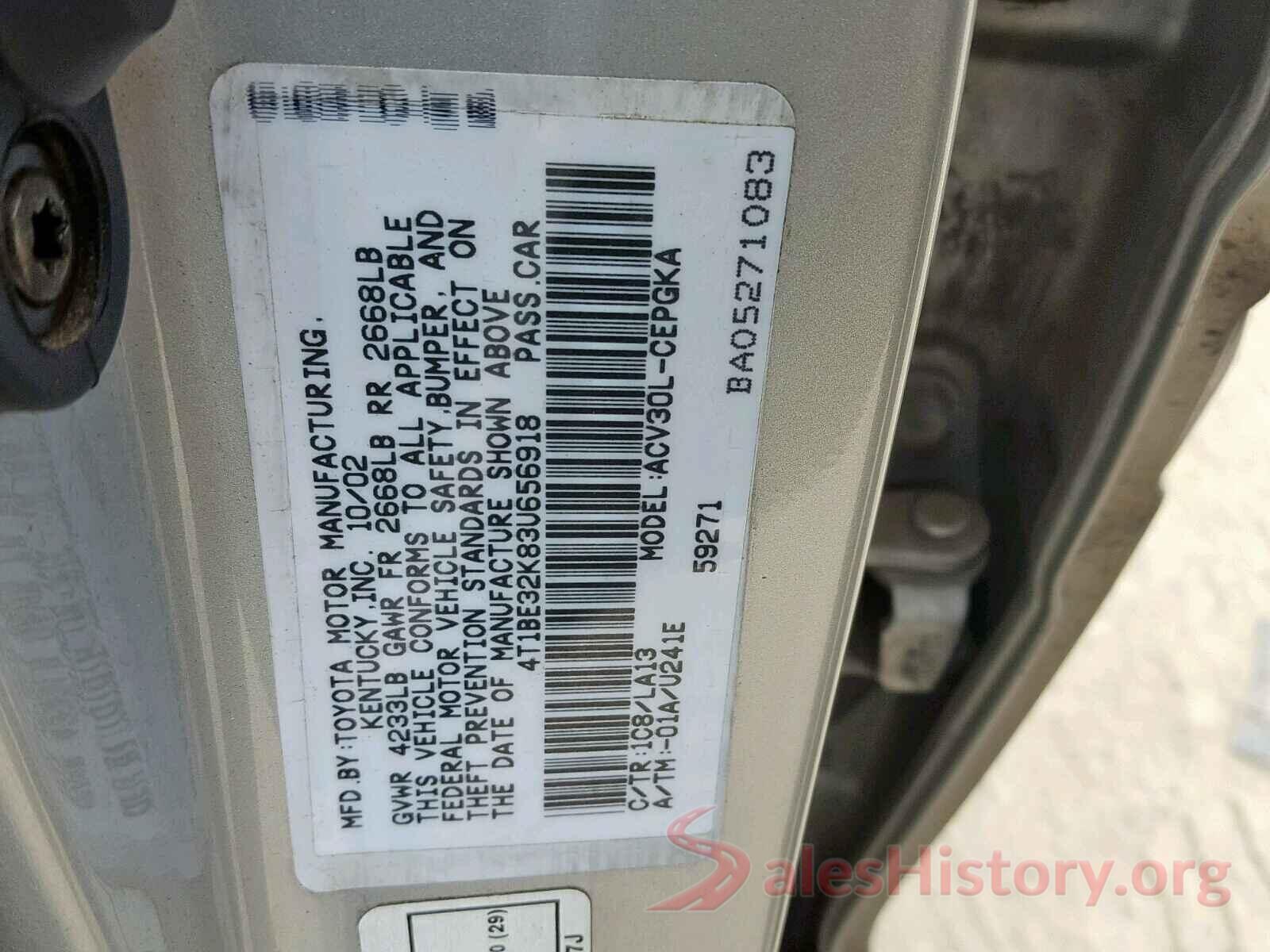 5TDJZRFH5KS600282 2003 TOYOTA CAMRY