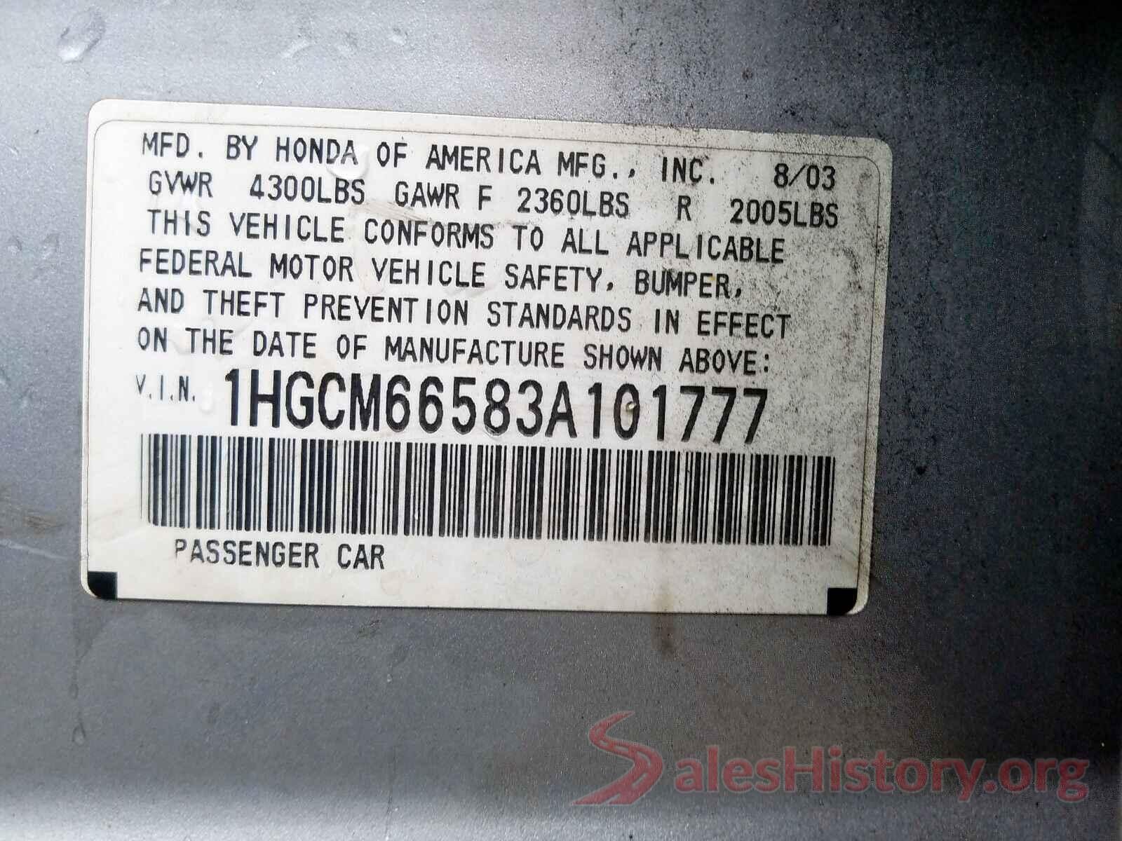 KNDCB3LC0L5414529 2003 HONDA ACCORD