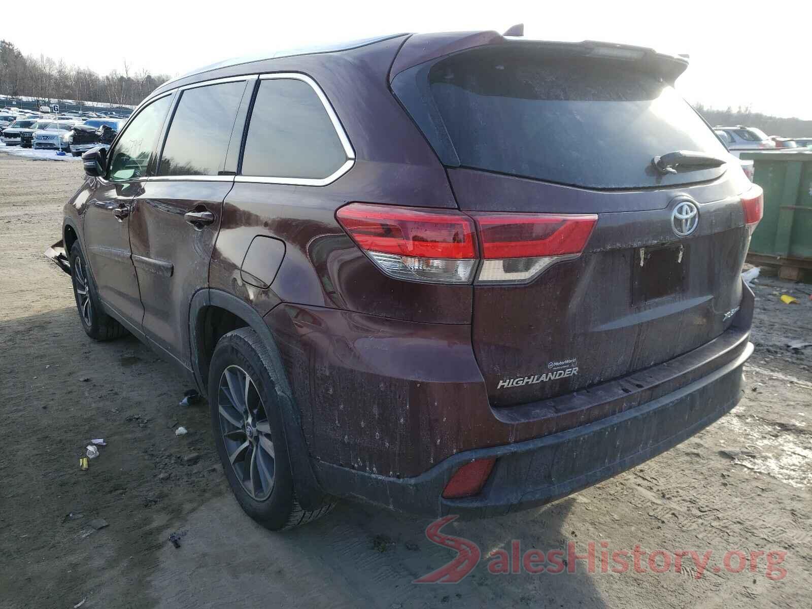 5TDJZRFH9KS983949 2019 TOYOTA HIGHLANDER