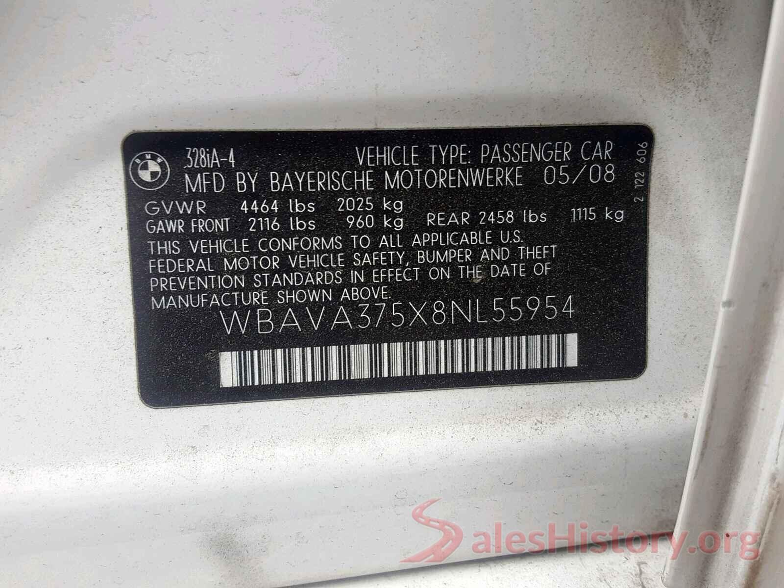 3FADP4BJ5JM134548 2008 BMW 3 SERIES