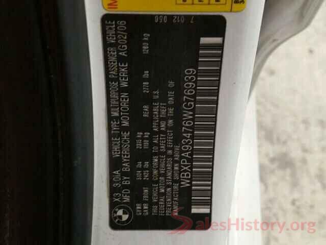 3GNAXKEV8KL174623 2006 BMW X3