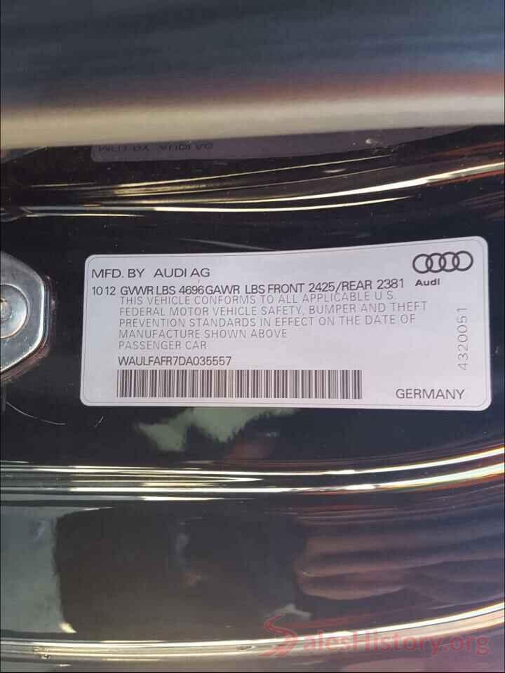 MAJ3S2GE1LC392130 2013 AUDI A5