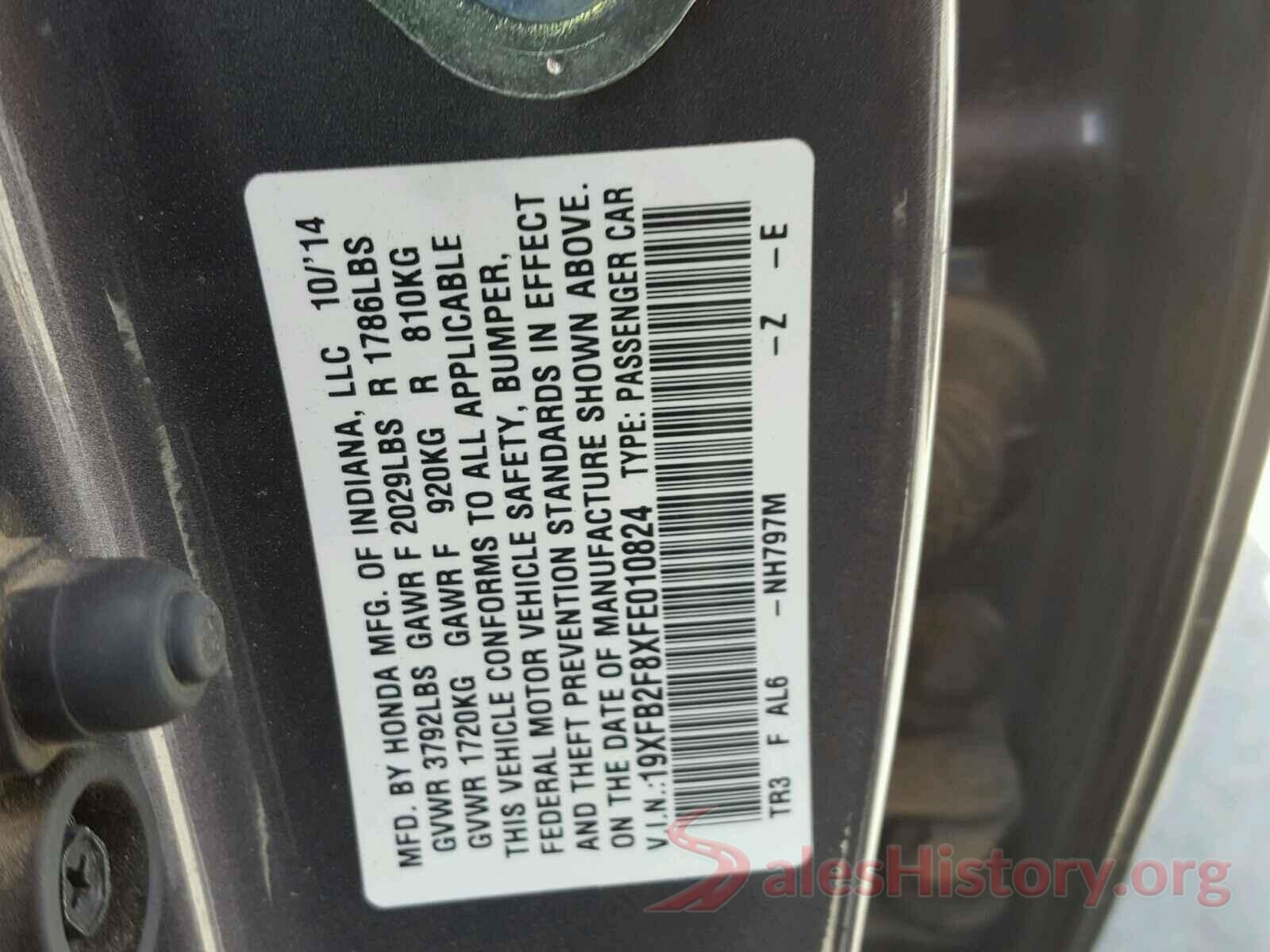 SHHFK8G72MU200681 2015 HONDA CIVIC