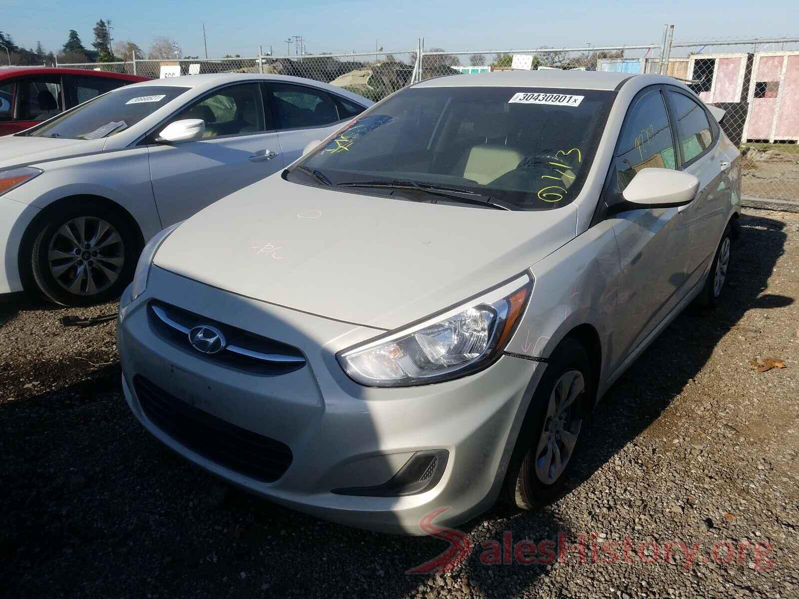 KMHCT4AE1GU073902 2016 HYUNDAI ACCENT