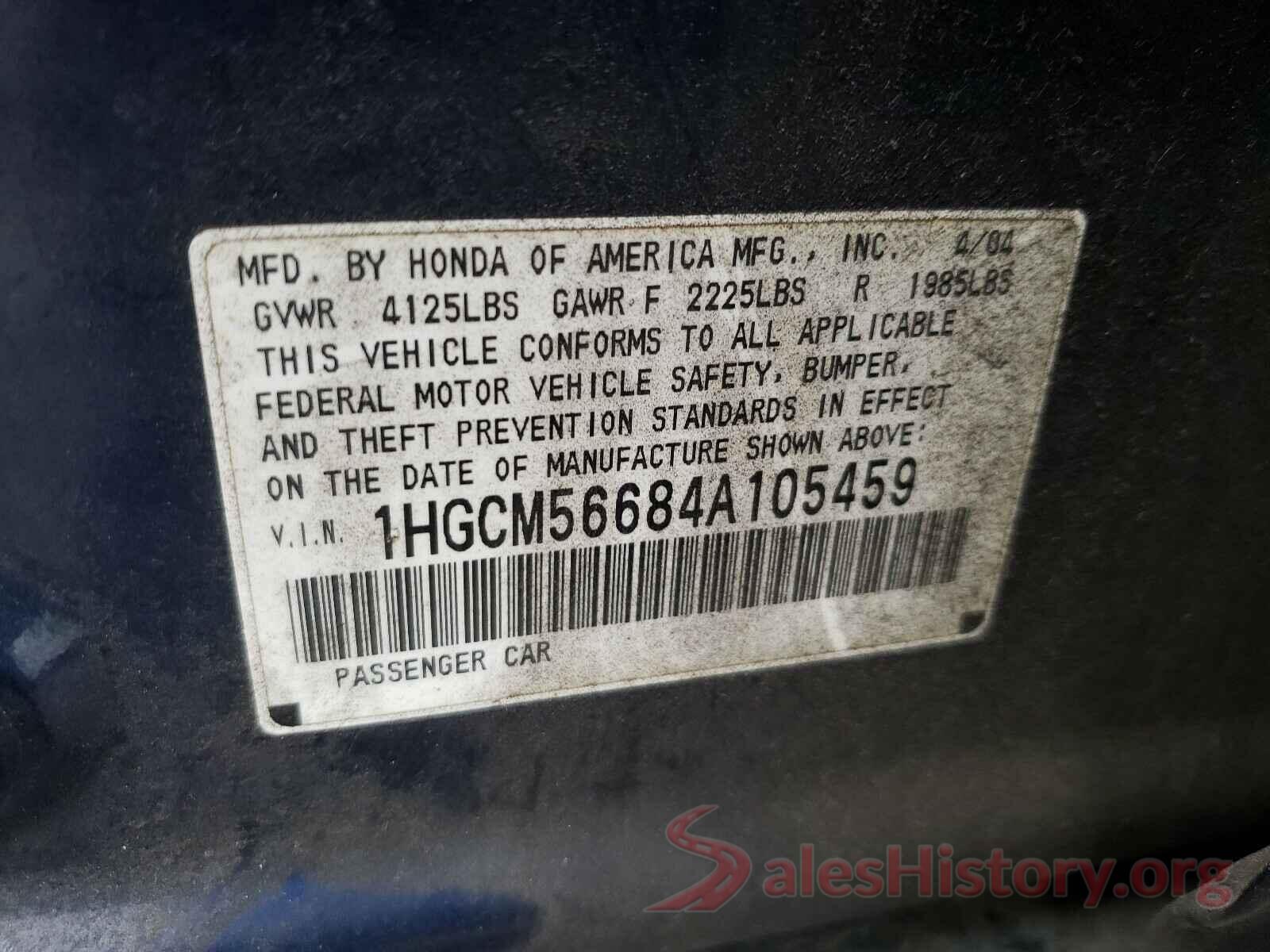 1C4NJRFB5GD706979 2004 HONDA ACCORD