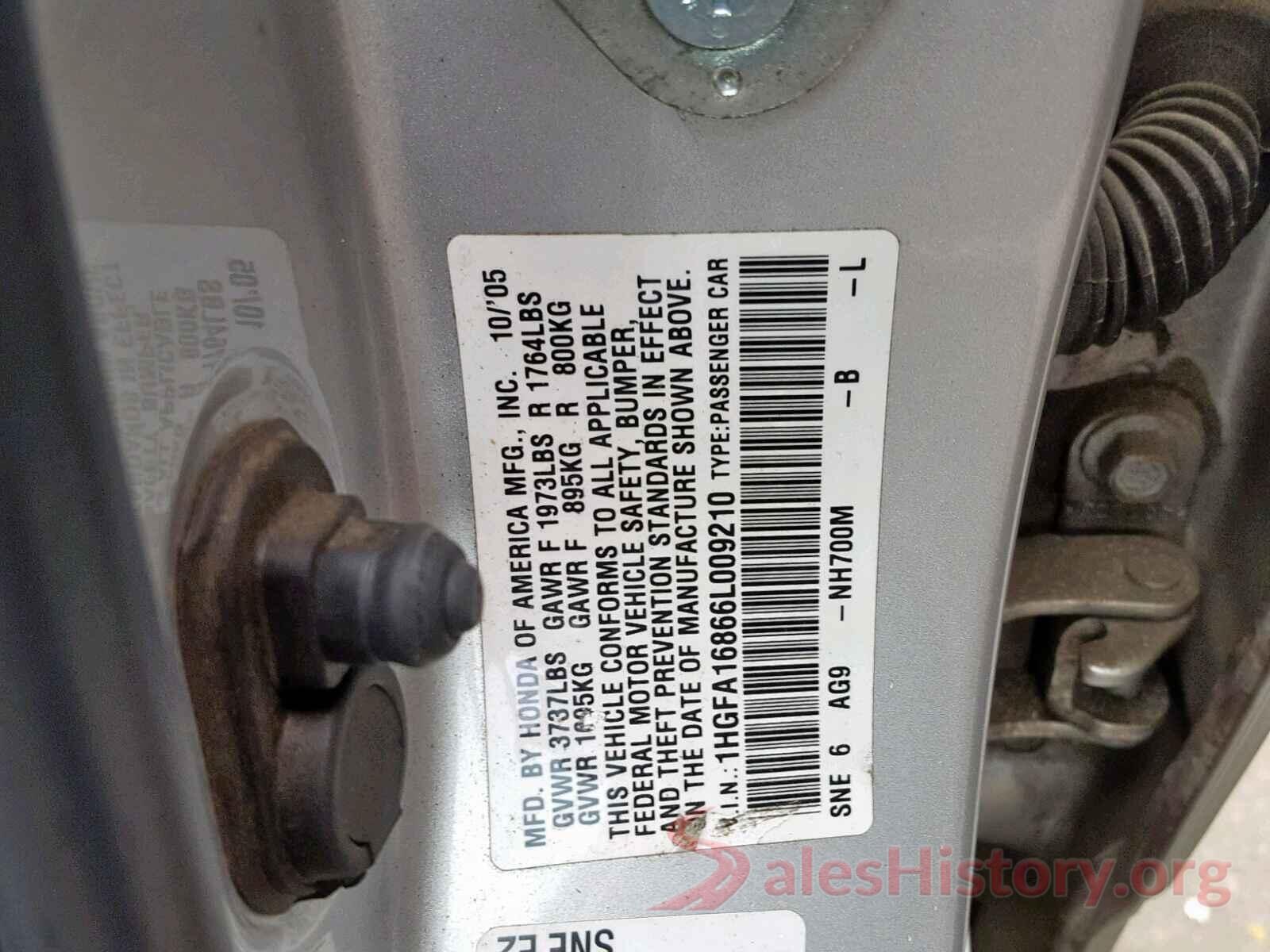 3CZRU6H1XKG726663 2006 HONDA CIVIC