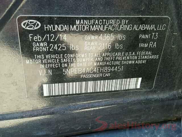 KNDPMCAC0K7510100 2014 HYUNDAI SONATA