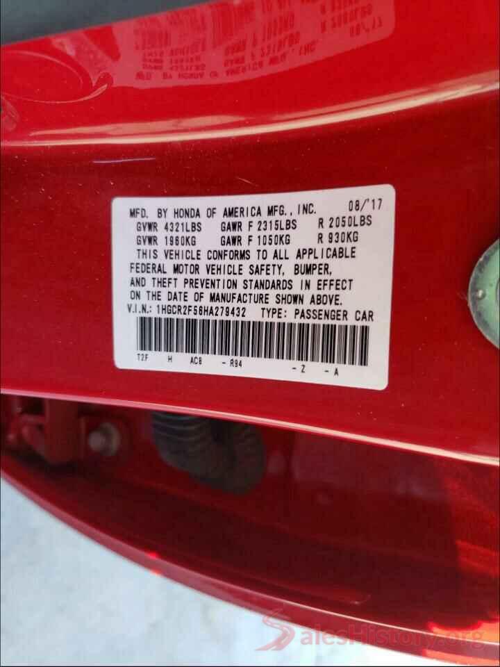 1HGCR2F56HA279432 2017 HONDA ACCORD