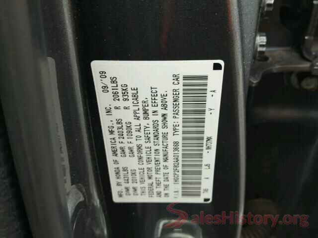 5N1AT2MT1GC809216 2010 HONDA ACCORD