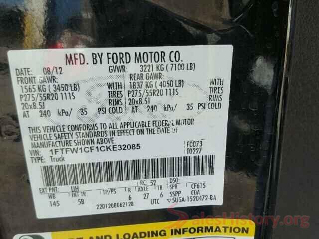 3N1AB7AP5GY327144 2012 FORD F150