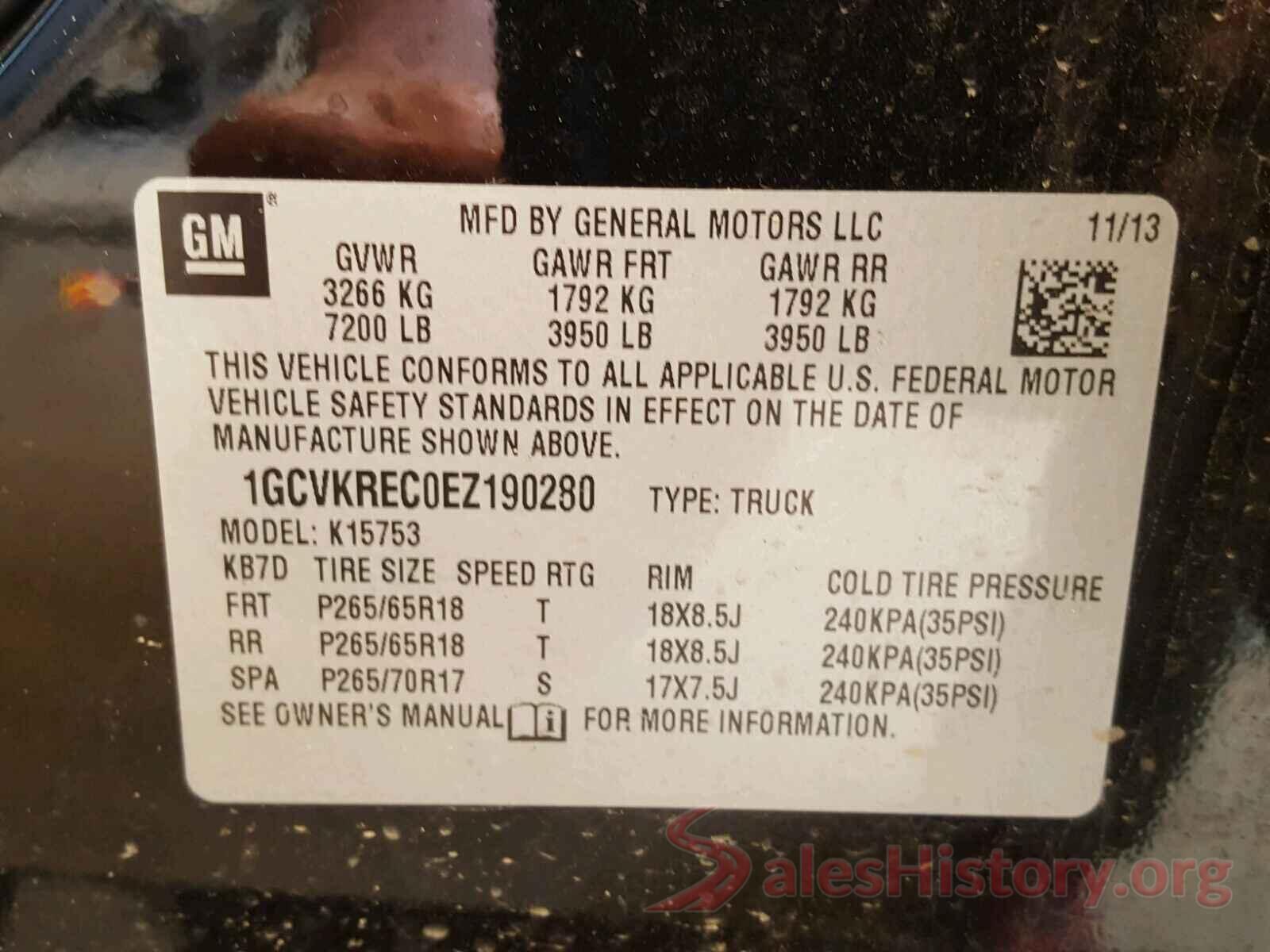 5TFDY5F1XLX888839 2014 CHEVROLET SILVERADO