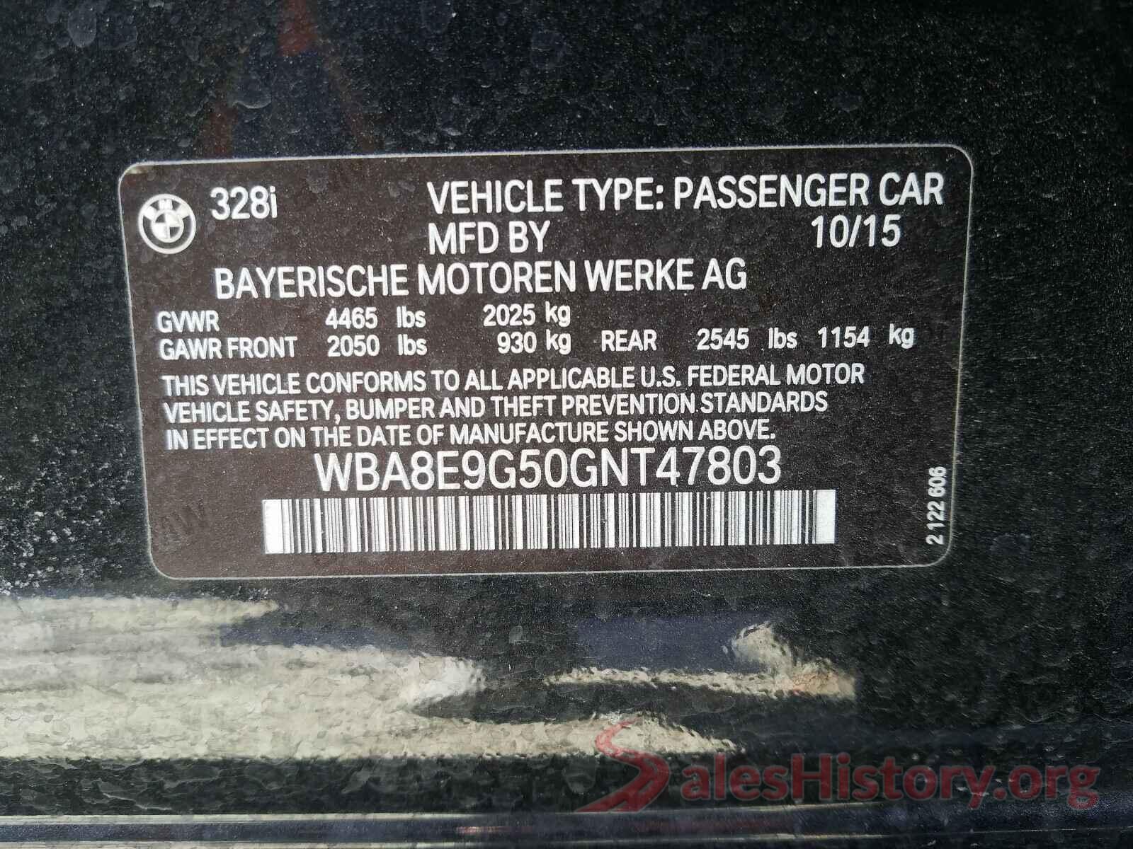 WBA8E9G50GNT47803 2016 BMW 3 SERIES