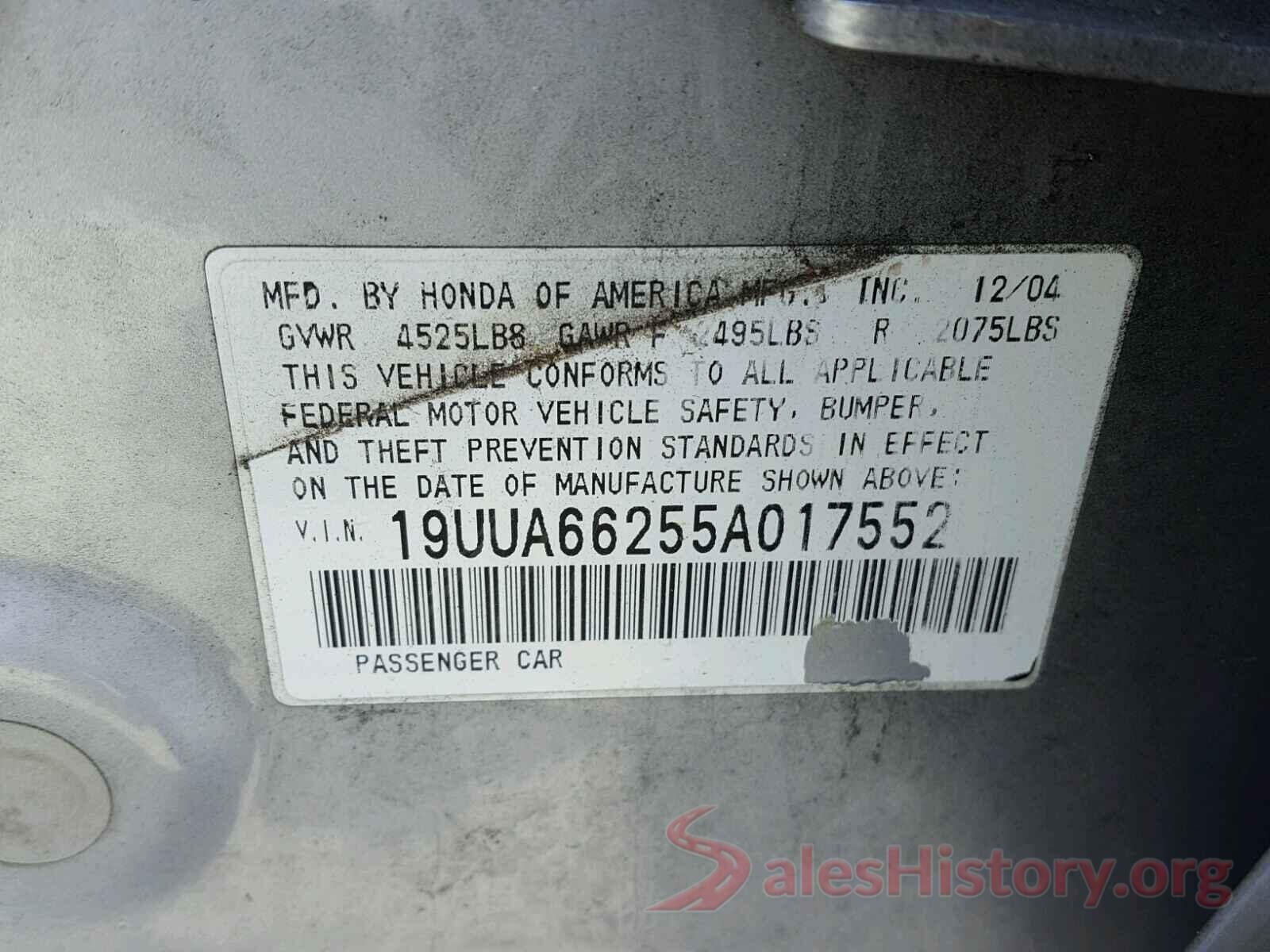 1G1ZE5ST5GF285260 2005 ACURA TL