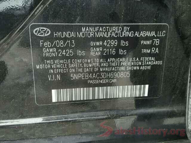 5YFS4RCE7LP045861 2013 HYUNDAI SONATA