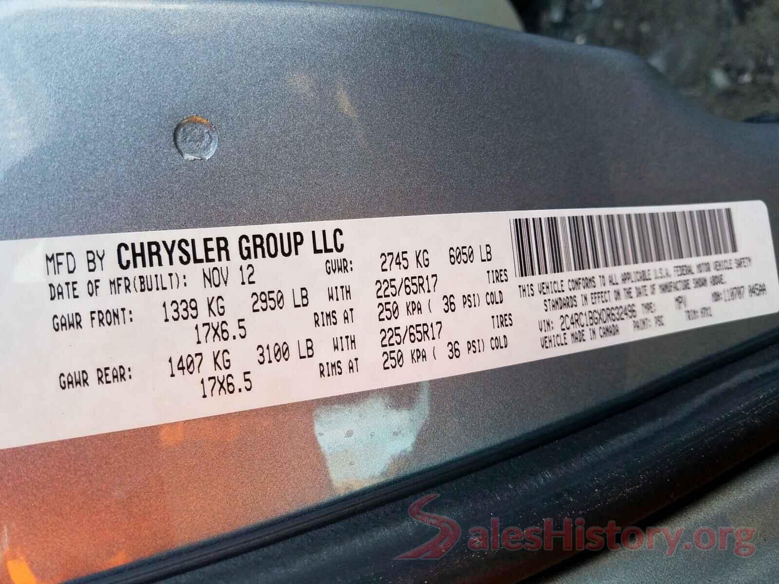 1HGCV1F41JA049400 2013 CHRYSLER MINIVAN