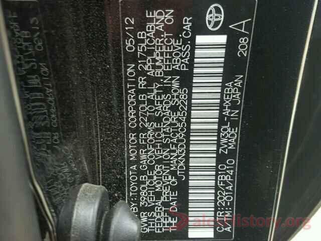 1VWAT7A35GC009084 2012 TOYOTA PRIUS