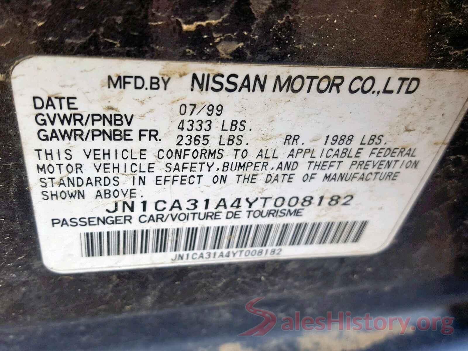 4T1BF1FK9GU220015 2000 NISSAN MAXIMA