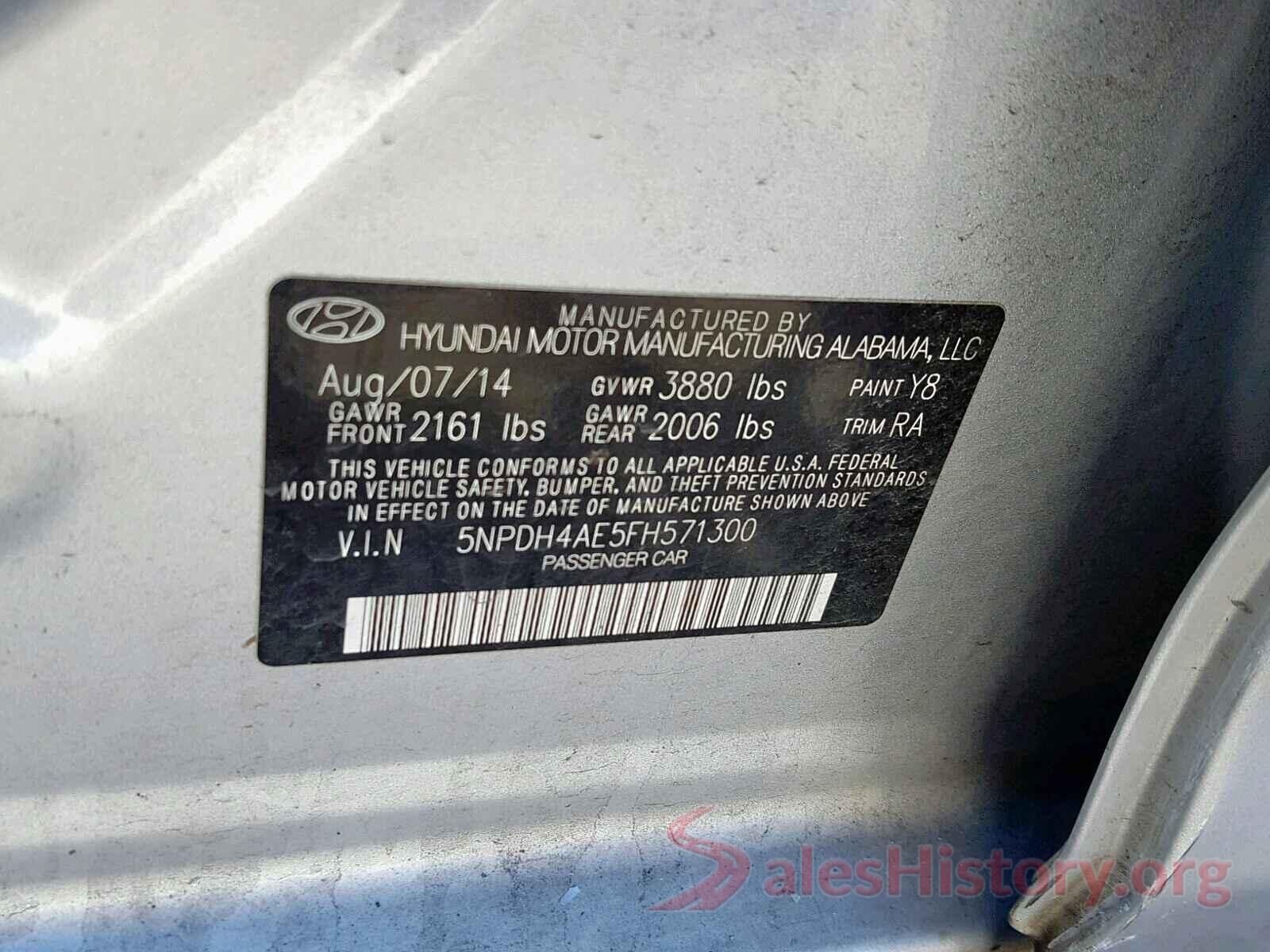 3N6CM0KNXLK709488 2015 HYUNDAI ELANTRA