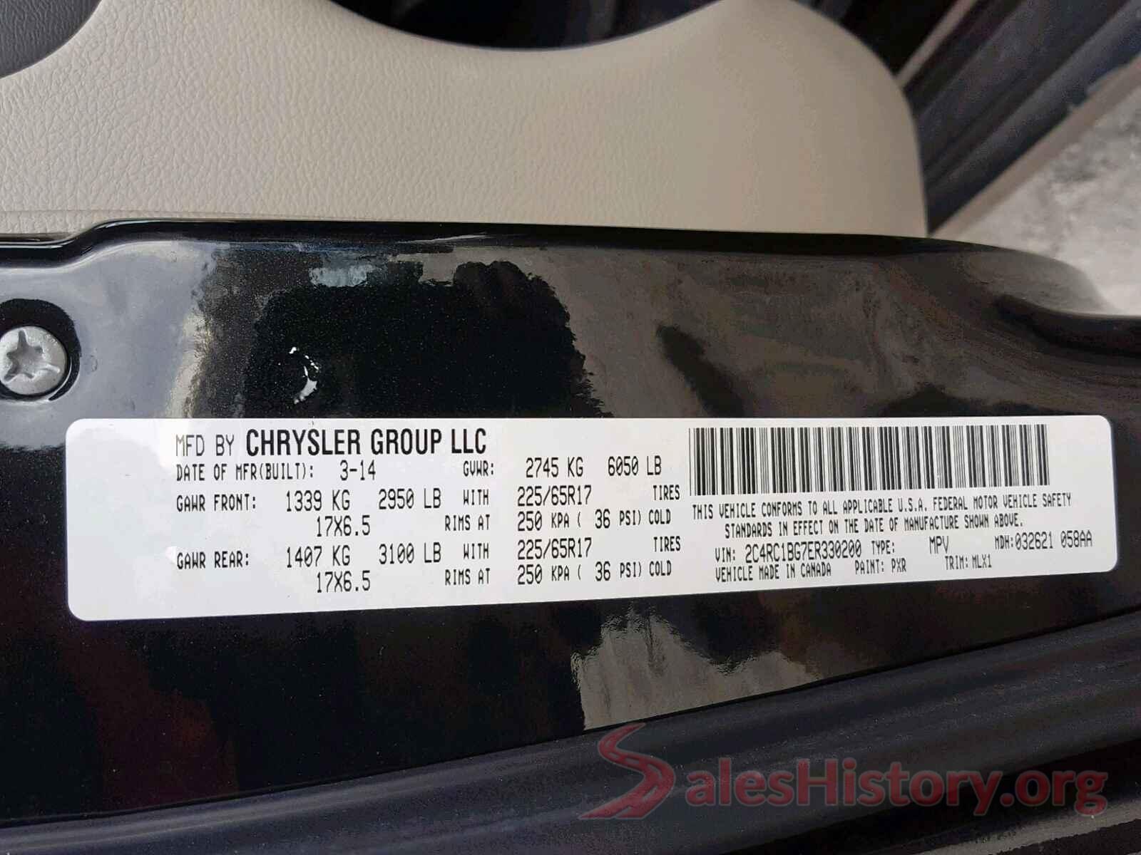 5TFAY5F16HX588516 2014 CHRYSLER TOWN & COU