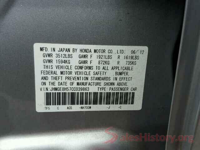 SALGS3EF9GA260191 2012 HONDA FIT