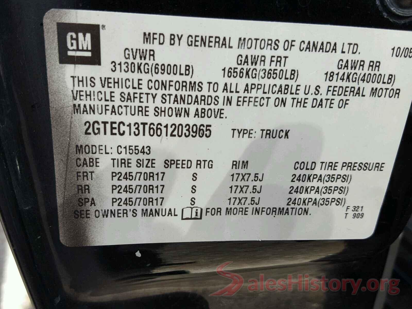 4T1BZ1HK8KU509271 2006 GMC SIERRA