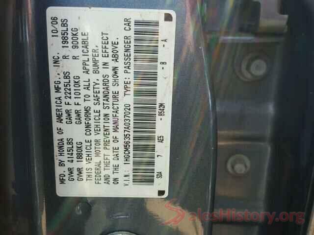 3VV1B7AX9LM048022 2007 HONDA ACCORD