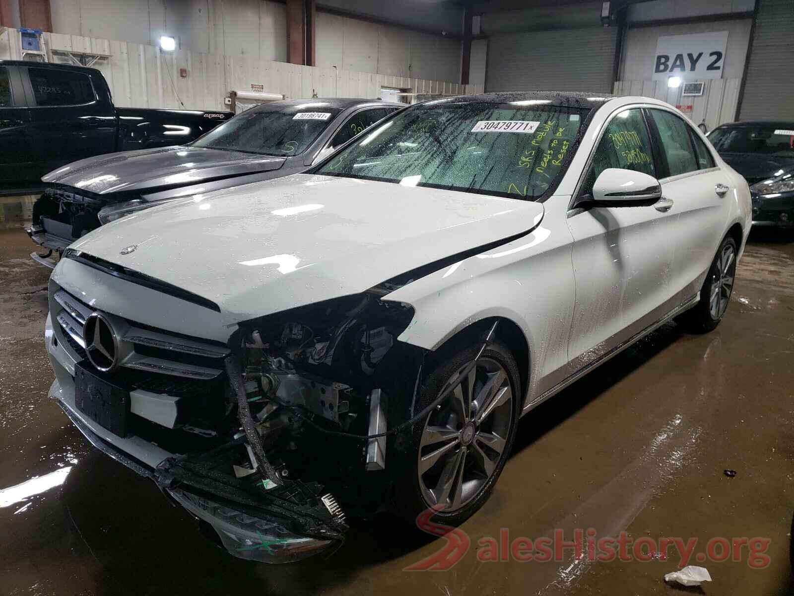 55SWF4KB0HU185449 2017 MERCEDES-BENZ C CLASS