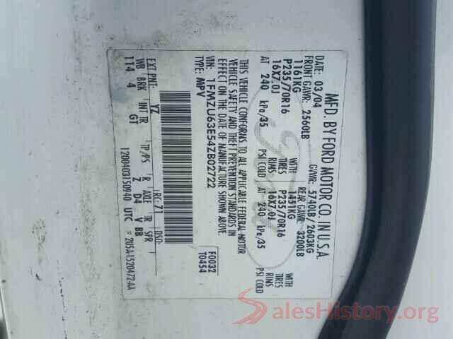 1N4AL3AP2GN318827 2004 FORD EXPLORER