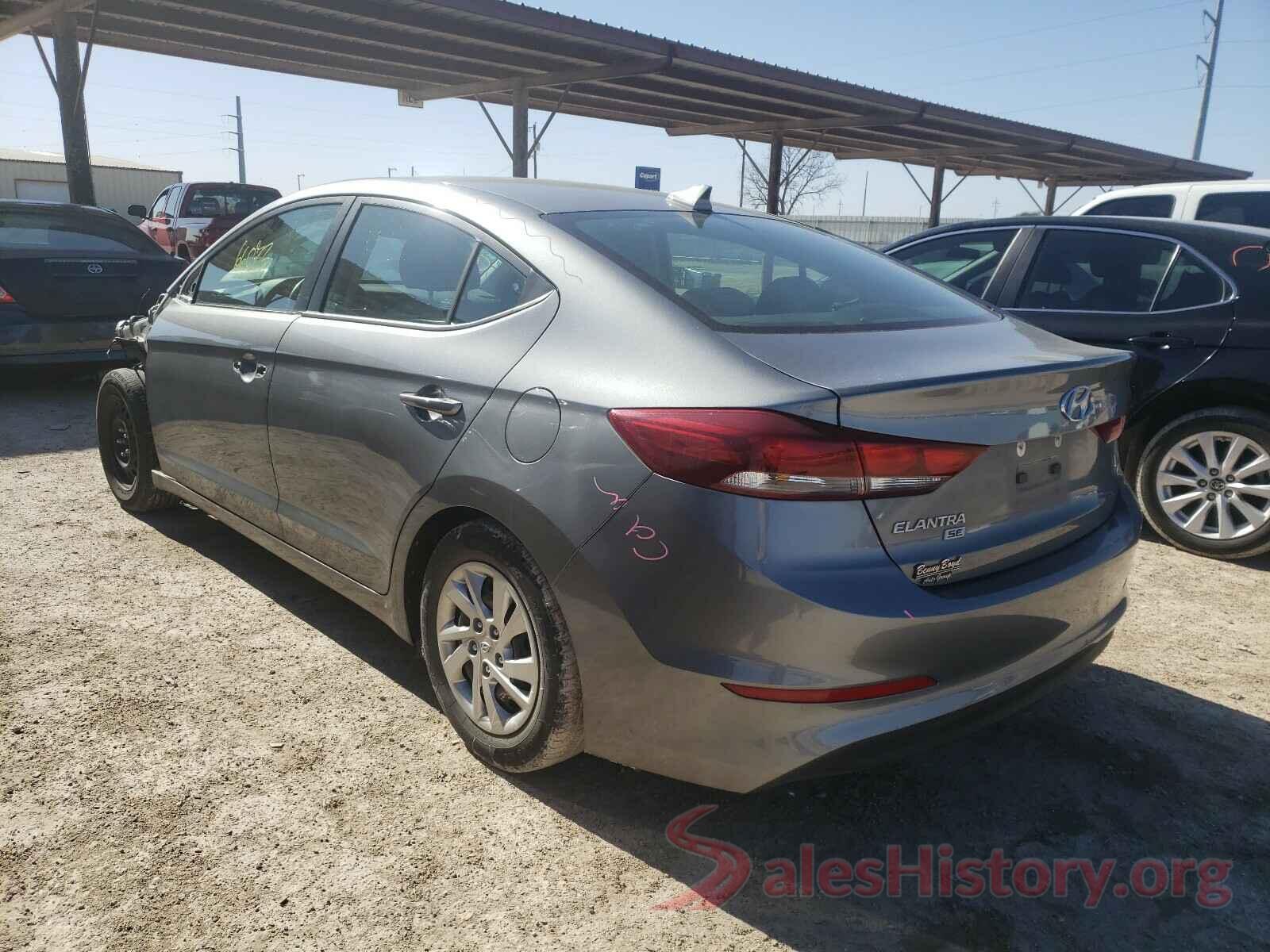 KMHD74LF7HU108524 2017 HYUNDAI ELANTRA