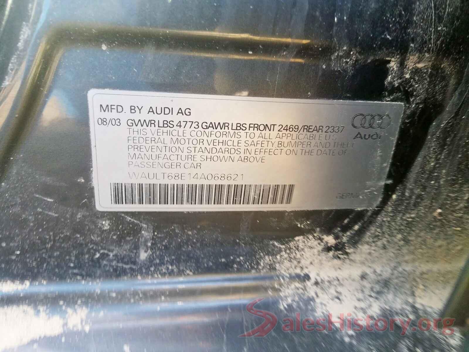 4T1B11HK9JU064691 2004 AUDI A4