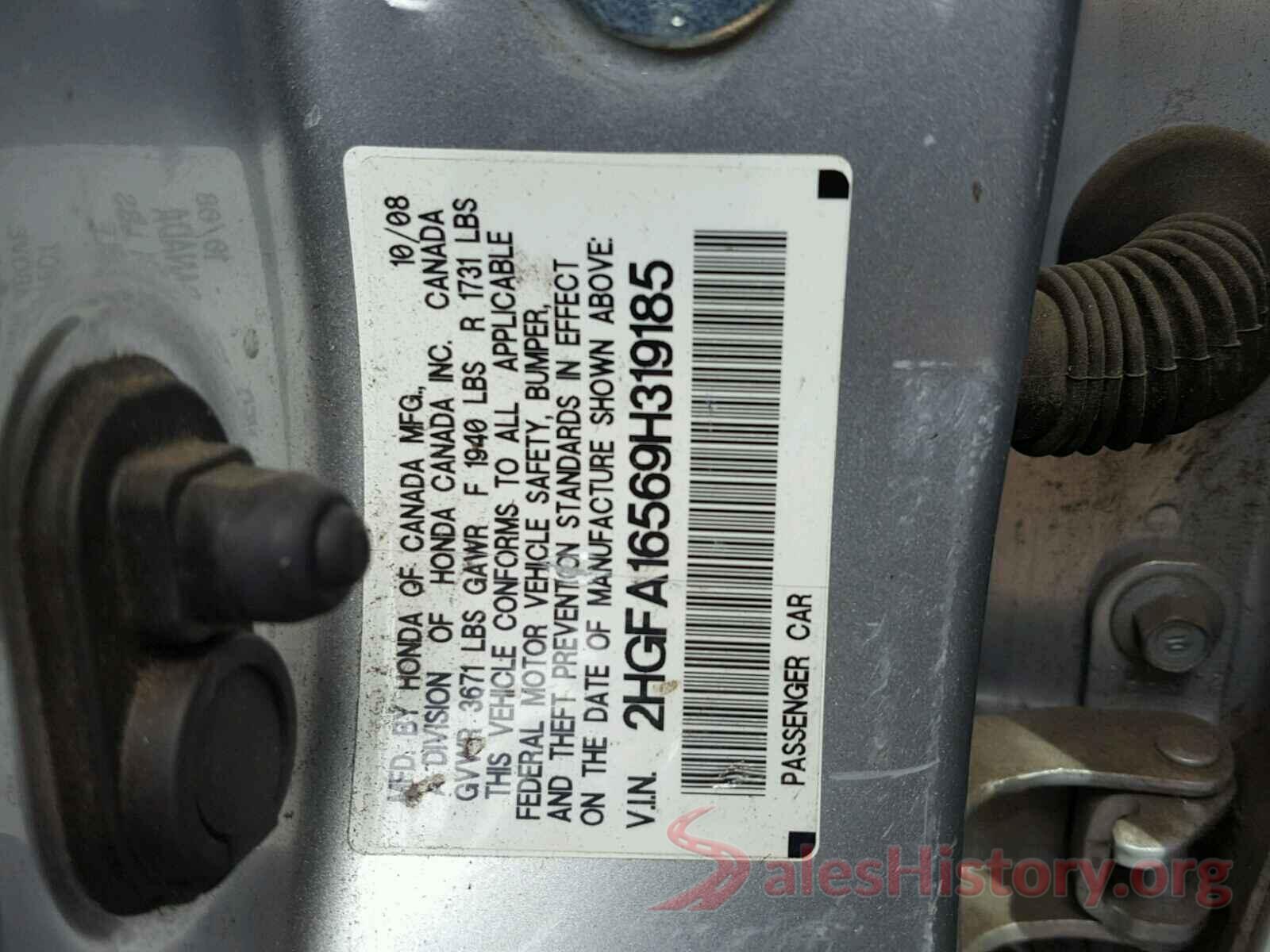 JM1GL1VM9M1605447 2009 HONDA CIVIC